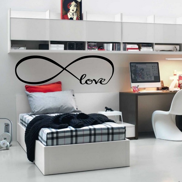 Exemple de stickers muraux: Amour Infini
